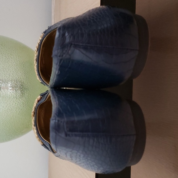 EUC AMERICAN LIVING Donica Braided Rope Toe Tie Ballet Flats - Navy 8-$25 for 2 - Picture 4 of 6